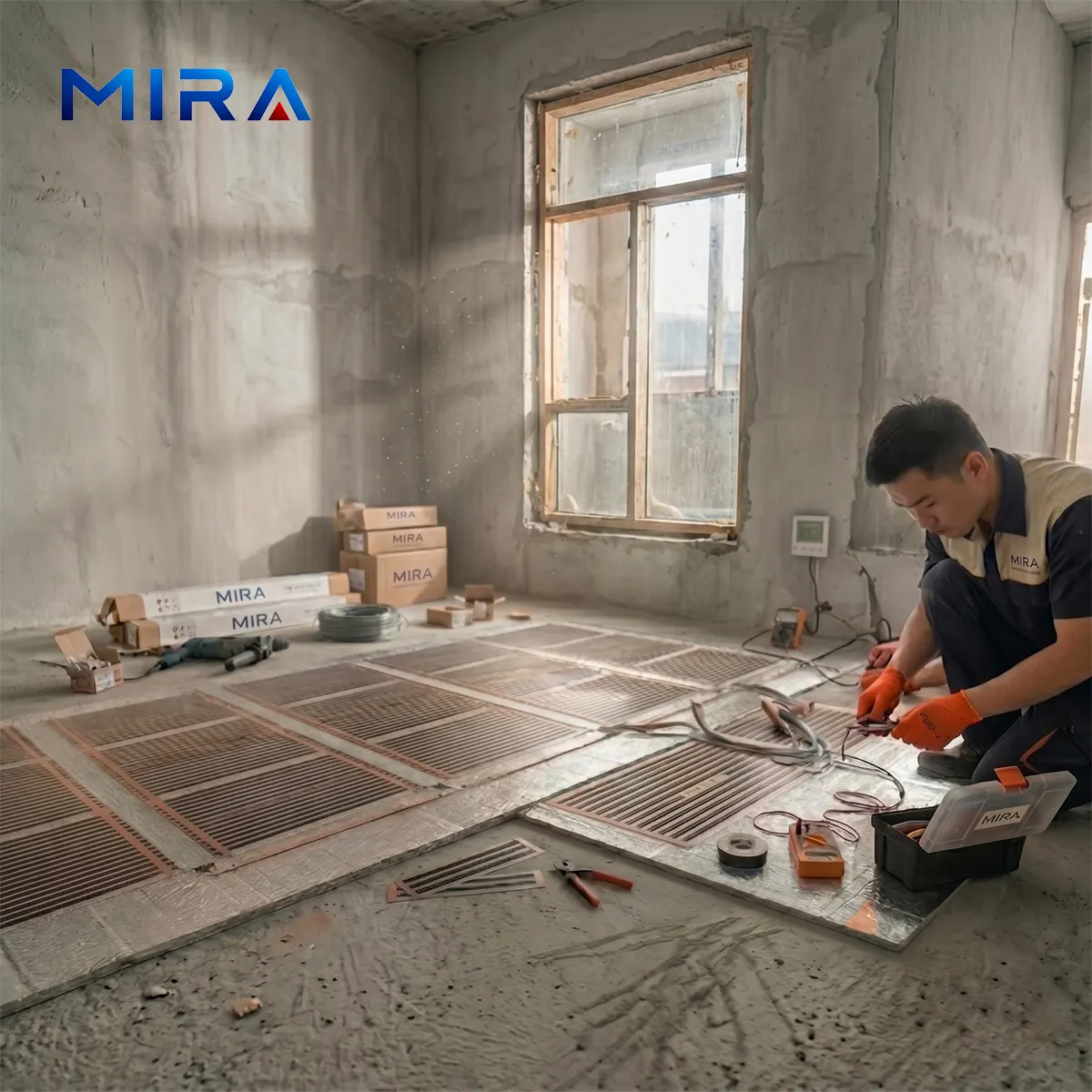 MIRA thi c&ocirc;ng lắp đặt hệ thống sưởi s&agrave;n