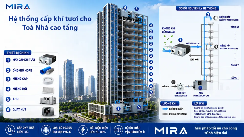 Cấp khí tươi cho toà nhà