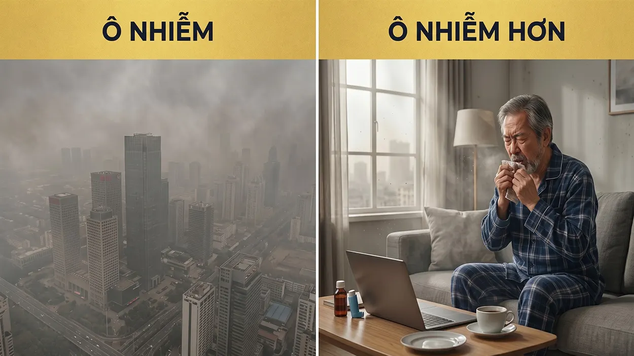 Không khí trong nhà còn ô nhiễm hơn bên ngoài