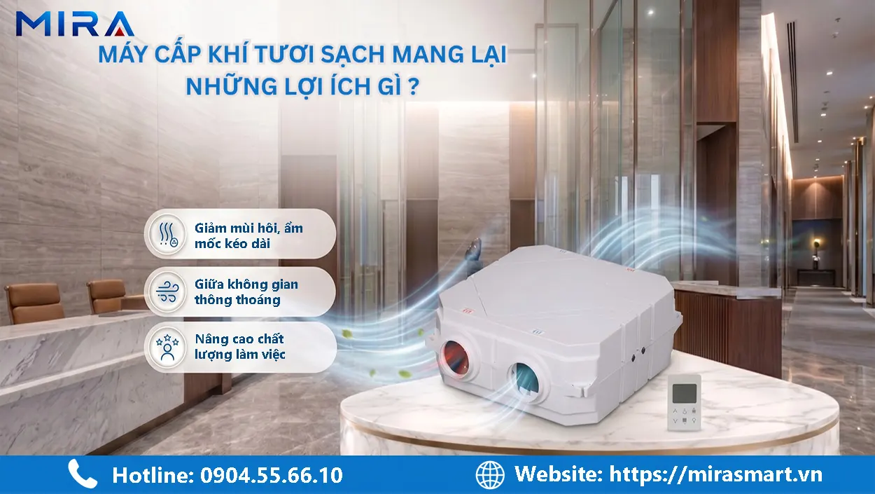 Lợi ích mà máy cấp khí tươi mang lại