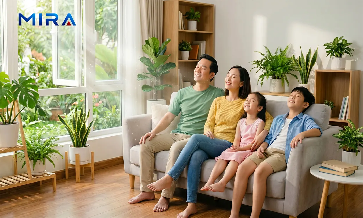 Không khí sạch cho gia đình bạn